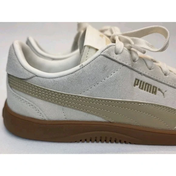 Womens Size 8.5 PUMA Club 5V5 Suede Gum Sneaker Frosted Ivory-Toasted Almond - Picture 3 of 10